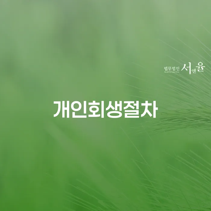 개인파산서류 개인회생 제도 확실한 진행