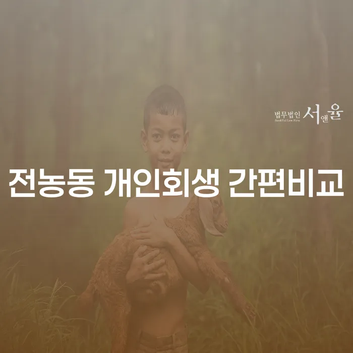 전농동 개인회생 간편비교