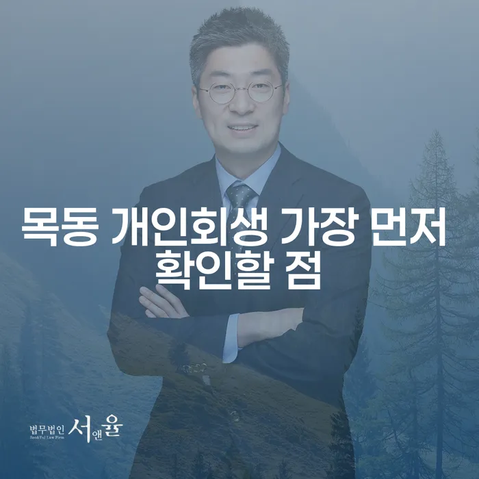 목동 개인회생 가장 먼저 확인할 점