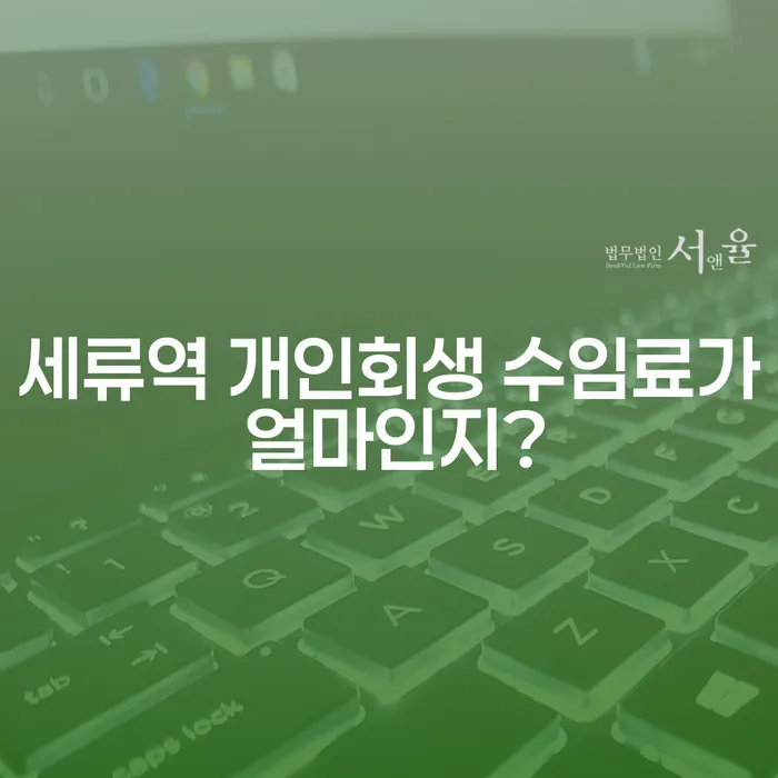 세류역 개인회생 수임료가 얼마인지?