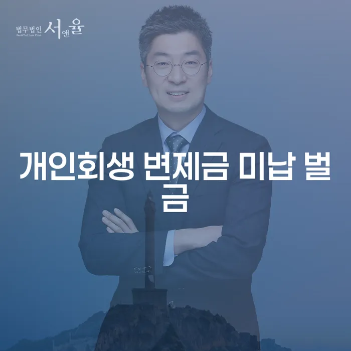 개인회생 변제금 미납 벌금, 어떻게 해결할 수 있을까요?