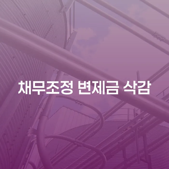 채무조정 변제금 삭감이란 무엇인가요?