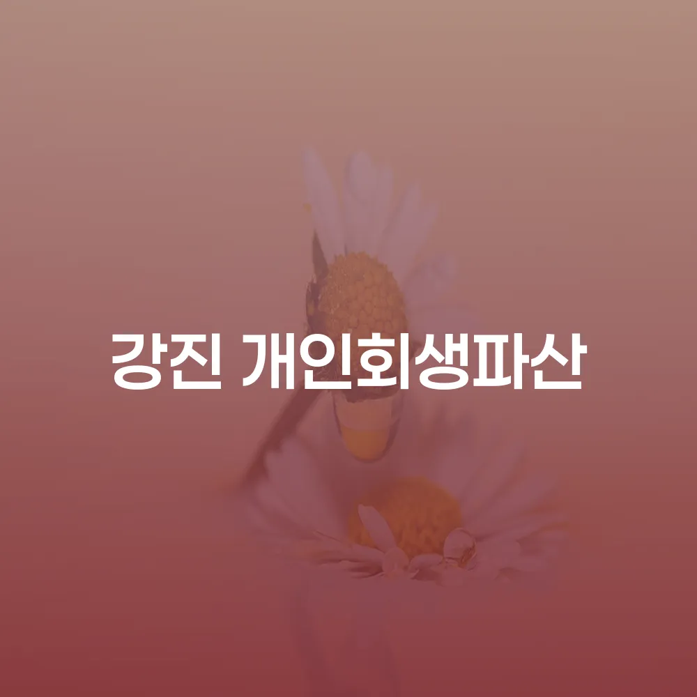 강진 개인회생파산의 필요성과 효과