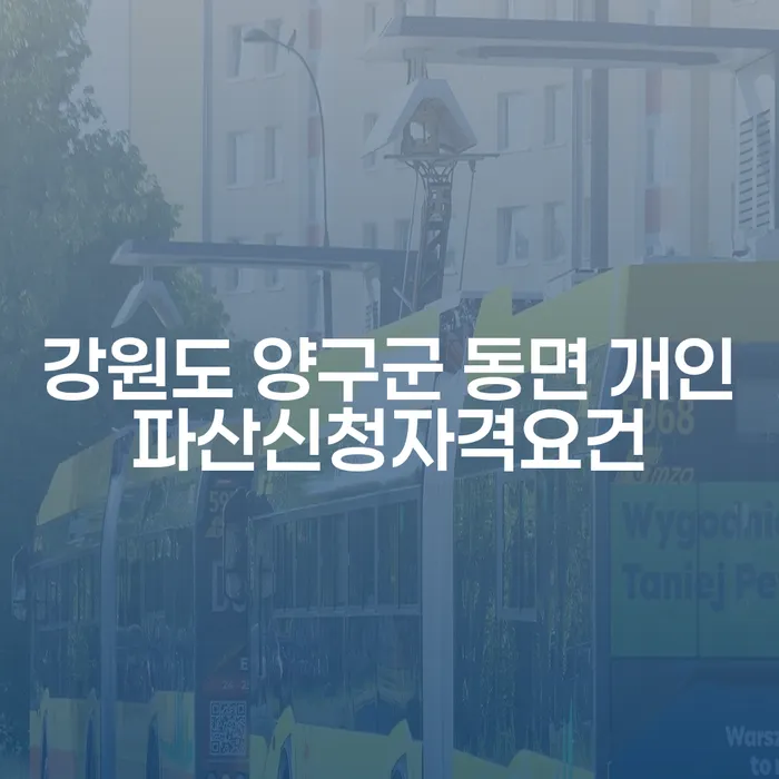 강원도 양구군 동면: 개인파산과 개인회생, 당신에게 맞는 선택은?