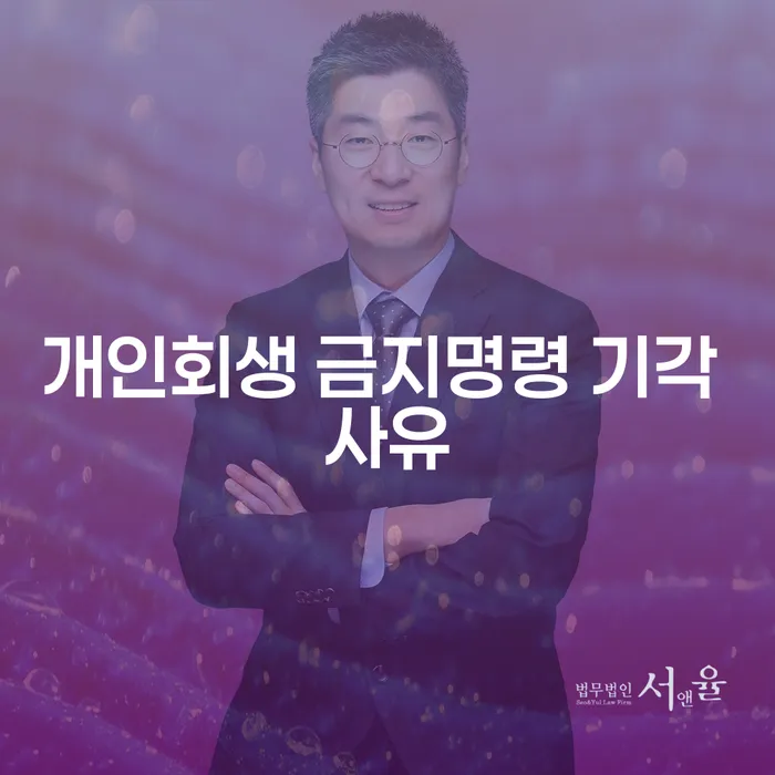 개인회생 금지명령 기각 사유를 이해하고 효과적으로 대처하는 방법은?